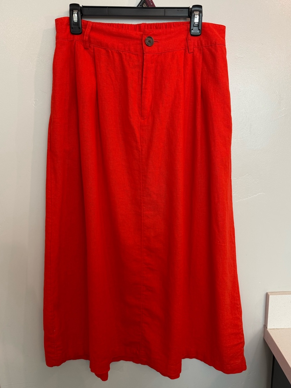 A New Day Orange Women's A-Line Midi Skirt - Classic Casual. Size Medium